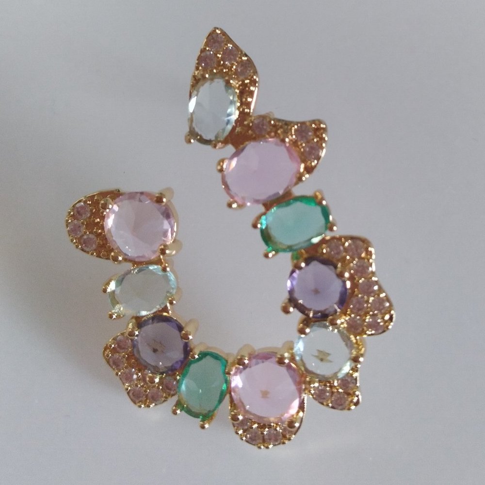 Beautiful Pastel Rhinestone Earrings